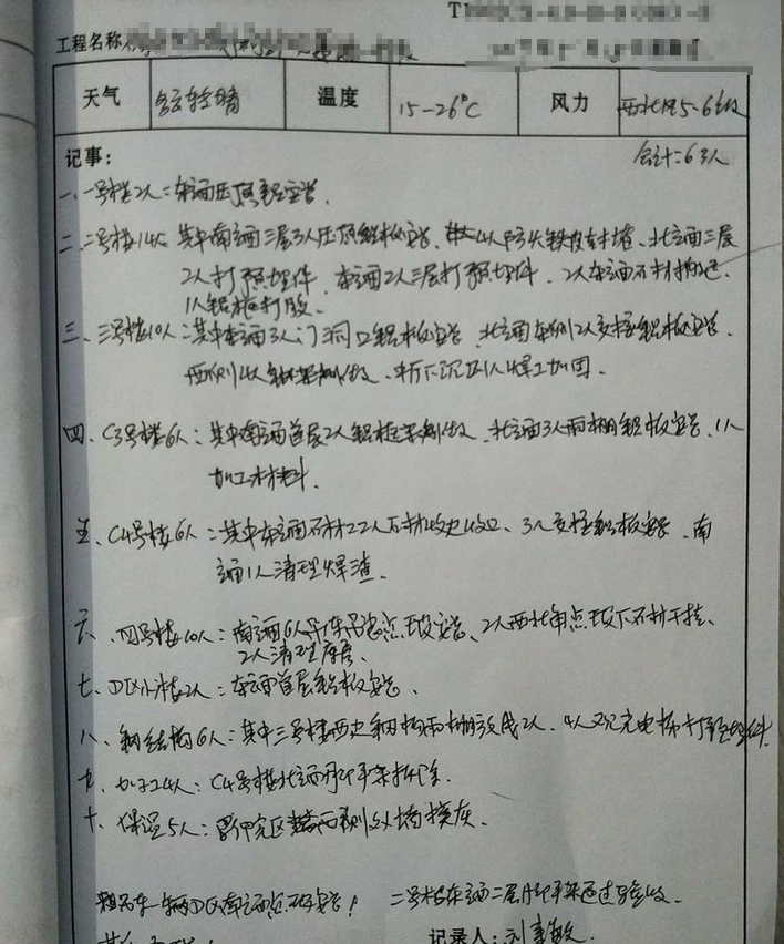 国庆施工员的日记
